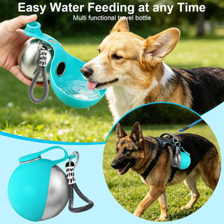 PawCoop® - Insulated Foldable Dog Water Bottle + Bowl