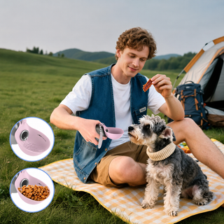 PawCoop® - Insulated Foldable Dog Water Bottle + Bowl